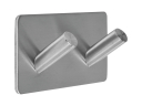 Divkāršais āķis, Steely, 69373, 304 nerūsējošais tērauds, 45x90x25 mm, montāža bez urbšanas