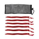 Spirālveida Y-veida telts mietiņi, alumīnijs, 25 cm, 6 gab., R056815, BasicNature