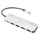 Digitus USB keskjaam, DA-70242-1, 4x USB 3.0, 1x USB-C (toite), alumiinium