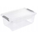 Box with lid Leonie 28.5x18.5x10.5cm 3.7L transparent Keeeper 0611156001