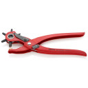 Griežamā caurumu urbtājs, KNIPEX, 90 70 220, sarkans, 6 maināmi urbi (2-5 mm)