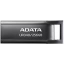Adata USB atmintinė AROY-UR340-256GBK 256 GB, USB 3.2 Gen 1, skaitymo greitis 100 MB/s, juoda, be dangtelio, atspari vandeniui