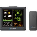 Blaupunkt Meteoroloģiskā stacija WS25BK, Krāsu LCD, modinātājs, pulkstenis, 5V 1200mA adapteris, 2xAA baterijas