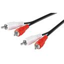 Goobay Stereo RCA kabelis 2x RCA 50030, 5m, 2 RCA vīrie&scaron;u, apaļ&scaron;, savieno audio ierīces