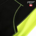 Auk&scaron;tos matomumo striukė su gobtuvu, Pesso, JERSEY_HV-2XL, juoda/geltona, 2XL