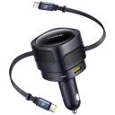 Baseus Auto Laadija C00035507121-02, 90W, 12-24V, 2xUSB-C, 1xLightning, 1xUSB-A, kiire laadimine