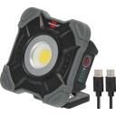 Brennenstuhl Liikumisandurita prožektor 1173700009, 1000 lm, 10 W, 6500 K, IP54, must, USB port, l&uuml;liti