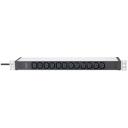 Digitus Strāvas sadales iekārta DN-95426, 3600 VA, 1 fāze, 12 x IEC 60320 C13, 2 m, 19" - 1U