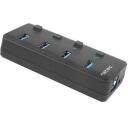 Natec USB keskjaam Mantis 2 NHU-1557, 4xUSB 3.0 A, 1xUSB B, 230V, l&uuml;litid, toiteallikas
