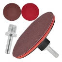 Siksnas un cilpas slīpēšanas disks 100mm M14 ar urbšanas adapteri, GEKO, G00314, iekļauts slīpēšanas papīrs