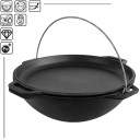 Azijietiškas ketaus puodas su ketaus dangteliu-panduliu, 8L, TM, 360mm; BC-KA08-2 BRIZOLL