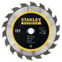 Ripu zāģa asmens 160 x 16mm, STANLEY&reg; FATMAX&reg;, STA15315-XJ, TCT zobi, ilga kalpo&scaron;ana, izturīgs dizains