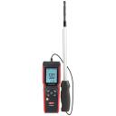 Uni-T Anemometrs UT362H, 0&ndash;999900 m&sup3;/min, 0&ndash;30 m/s, 99 datu kopas, 3 AAA, 120 cm, 0.5 s, Data Hold, auto izslēg&scaron;ana