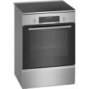 Bosch Keraamiline pliit HLS79Y351U, 63L, 60cm, Induktsioon, Elektriline, Roostevaba teras, LCD, Grillimine
