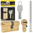 Keltin цилиндр замка 30/45 K02609, 30/30мм, 3 ключа, алюминий, ZnAl механизм, 25000 циклов, винт для крепления в комплекте