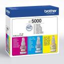 Brother Tinti MODEL BT5000CLVAL, 15000 lehte, Kollane, Fuksia, Sinine, &uuml;hilduvad mudelid: DCP-T220, DCP-T300, DCP-T310, DCP-T420W