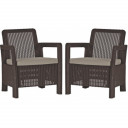 Dārza krēsli 2gab. Tarifa brūni, 29203401599, KETER