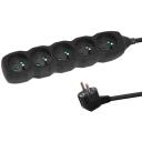 Esperanza pagarinātājs ELK208K, 5 muciņas, 3 m, 3680W, 16A, melns, 50Hz, 220-240V