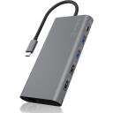 Raidsonic dokk IB-DK4050-CPD, 1xRJ-45, 1xUSB 3.0 Type-C, 2xUSB 3.0, 2xHDMI, Ethernet LAN