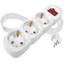 Emos Pikendus P1321R, 1,5m, 3&times;2P+PE, 3680W, PVC, l&uuml;liti, laste kaitse