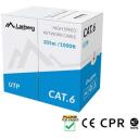Lanberg kabel UTP CAT.6 LCU6-11CU-0305-S, 305m, 250MHz, 23AWG, CU, hall, U/UTP, PVC, HDPE