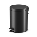 Waste bin Selekta S HAILO 035050601 5L matte black 27x27x20cm