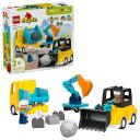 Lego 3 in 1 Būvniecības transportlīdzekļi 10475, 22 elementu, 2 figūriņas, 2+ gadi