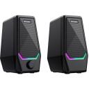 Tracer Datora skaļruņi TRAGLO47764, 6W, 20-20000Hz, 2.0 (Stereo), USB, RGB apgaismojums, vadu savienojums