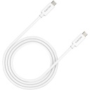 Кабель с подключением USB C к USB C передачей данных 40 G поддержкой 5 A 240 W и сертификацией E MARK UC-44 USB4 Type-C to Type-C 1 m Белый CNS-USBC44W CANYON