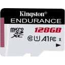 Kingston High Endurance microSDXC m&auml;lukaart, SDCE/128GB, 128 GB, 95 MB/s, 45 MB/s, A1, UHS-I, klass 10, IPX7, l&ouml;&ouml;gikindel