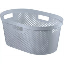 Корзина для белья Infinity Recycled 40л 59x39x27cм серая 0804755099 Curver