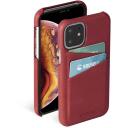 Krusell Sunne CardCover 61791, 6.1 tolli, punane, Apple iPhone 11, 2 krediitkaardi kohta, ehtne nahk