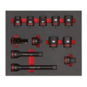 3/4&Prime; SHOCKWAVE&trade; IMPACT DUTY PUTU IELIKTŅI, 3/4" SOCKETS STD FOAM SET 1 (12 PC), 4932493396 MILWAUKEE