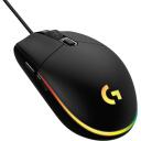 Logitech G203 USB optinė pelė 910-005796, 8000 DPI, 6 mygtukai, RGB ap&scaron;vietimas, 2.1m laidas