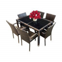 Комплект садовой мебели со столом и 6 стульями 9104408 BESK