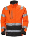 Hi-vis Alna 2.0 stretch jacket, CL3, orange/black, M, Helly Hansen, 77220_269-M, 83% polyester, 14% cotton, 3% elastane, 320 g/m&sup2;