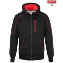 Portland striukė su gobtuvu, XL, PESSO, juoda, 65% poliesteris, 35% medvilnė, 420 g/m&sup2;