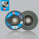 Slīpējamais disks lapiņu 125mm G120 cirkonijs Leman
