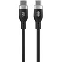 Hyper USB-C Silikona Lādē&scaron;anas Kabelis HJ4011BKGL, 1.5m, 60W, 480 Mbps, bez savel&scaron;anās, PD 3.0