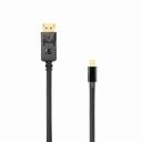 Sbox DP-Mini DP M/M 2m DP-MINI-DP-2, 2m, DP, mini DP, apzeltīti spraudņi, 3840 x 2160 pie 30 Hz, 2560 x 1600 pie 60 Hz