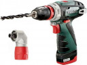 Urbjma&scaron;īna + adapteris, Powermaxx BS, 12V 1400 apgr/min, 600156500+ADAPTER, METABO