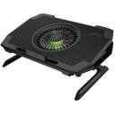 Genesis Klēpjdatora dzesē&scaron;anas statīvs OXID 850 NHG-1858, 5 ventilatori, 2xUSB 2.0, RGB apgaismojums, regulējams slīpums