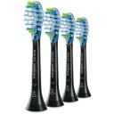 Philips Hambaharjade pead HX9044/88 4 tk, Must, Keskmised harjased, 62000 vibratsiooni/min, 3 kuu vahetus