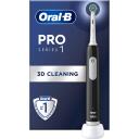 Oral-B Elektriskā zobu birste Pro Series 1 Cross Action Pro1 Black, 1 galviņa, 3 režīmi, akumulators, melna