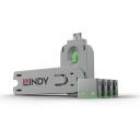 Lindy USB pordi blokeerija 40451, 4 tk, roheline