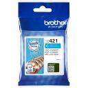 Brother LC421C tintes kasete, 1 gab., 200 lappuses, oriģināls, zilā krāsā, saderība: DCP-J1050DW, DCP-J1140DW, MFC-J1010DW