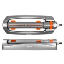 Metāla maināmas platuma oscilējo&scaron;ais laistītājs, BRADAS, WL-Z22, līdz 375 m&sup2;, 18 gumijas uzgaļi, maināma platuma un diapazona regulē&scaron;ana