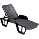 Lamamistool POOL 71x192xH45cm, plastik, antratsiit 91010 HOME4YOU