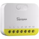 Sonoff i&scaron;manusis &scaron;viesos jungiklis MINI-ZB2GS-L, 8A, 12A, 100-240V, ZigBee, 2 kanalai, 300W LED apkrovai