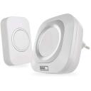Emos Juhtmevaba uksekell P5733W, P5733W, 150m, 36 meloodiat, IP44, 110dB, 1x3V CR2032 kaasas, self-learning